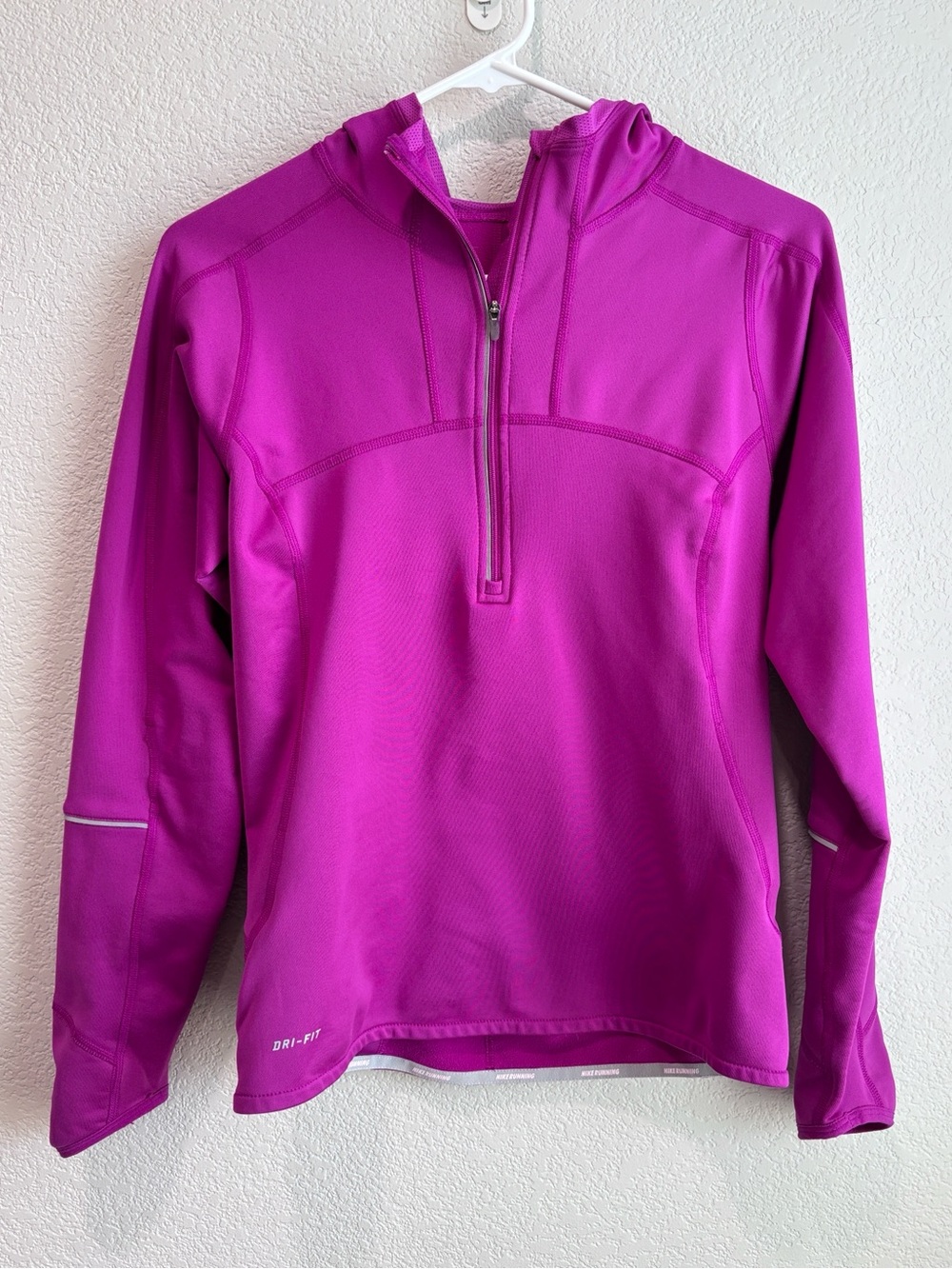 Nike Running Dri-Fit Half Quarter Zip Magenta Purple Women’s Size Small